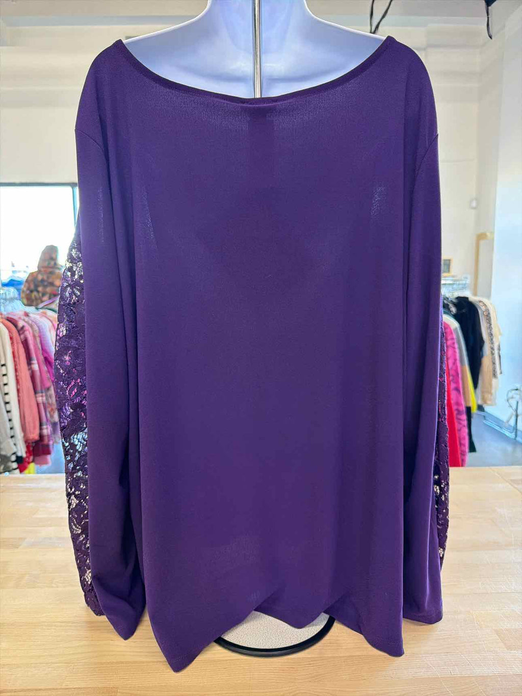 Iman Size 3X Purple Blouse