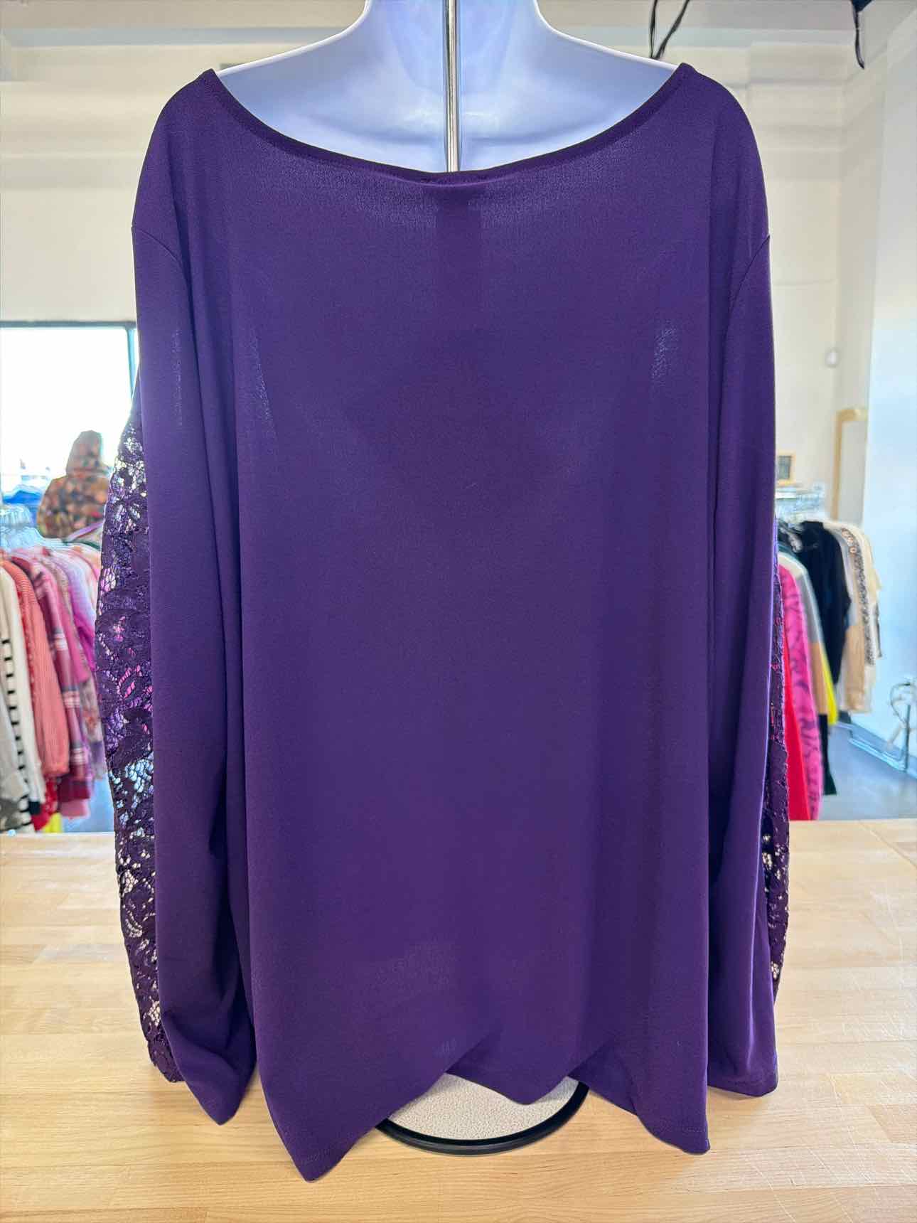 Iman Size 3X Purple Blouse