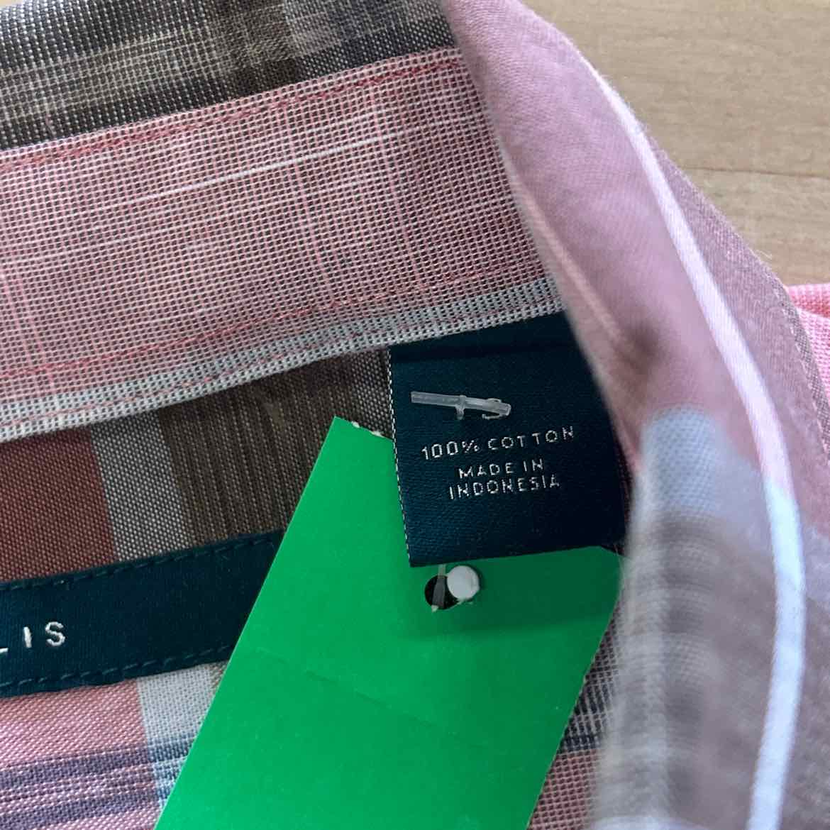 Perry Ellis Size S Pink Preloved MENS Button Down Shirt