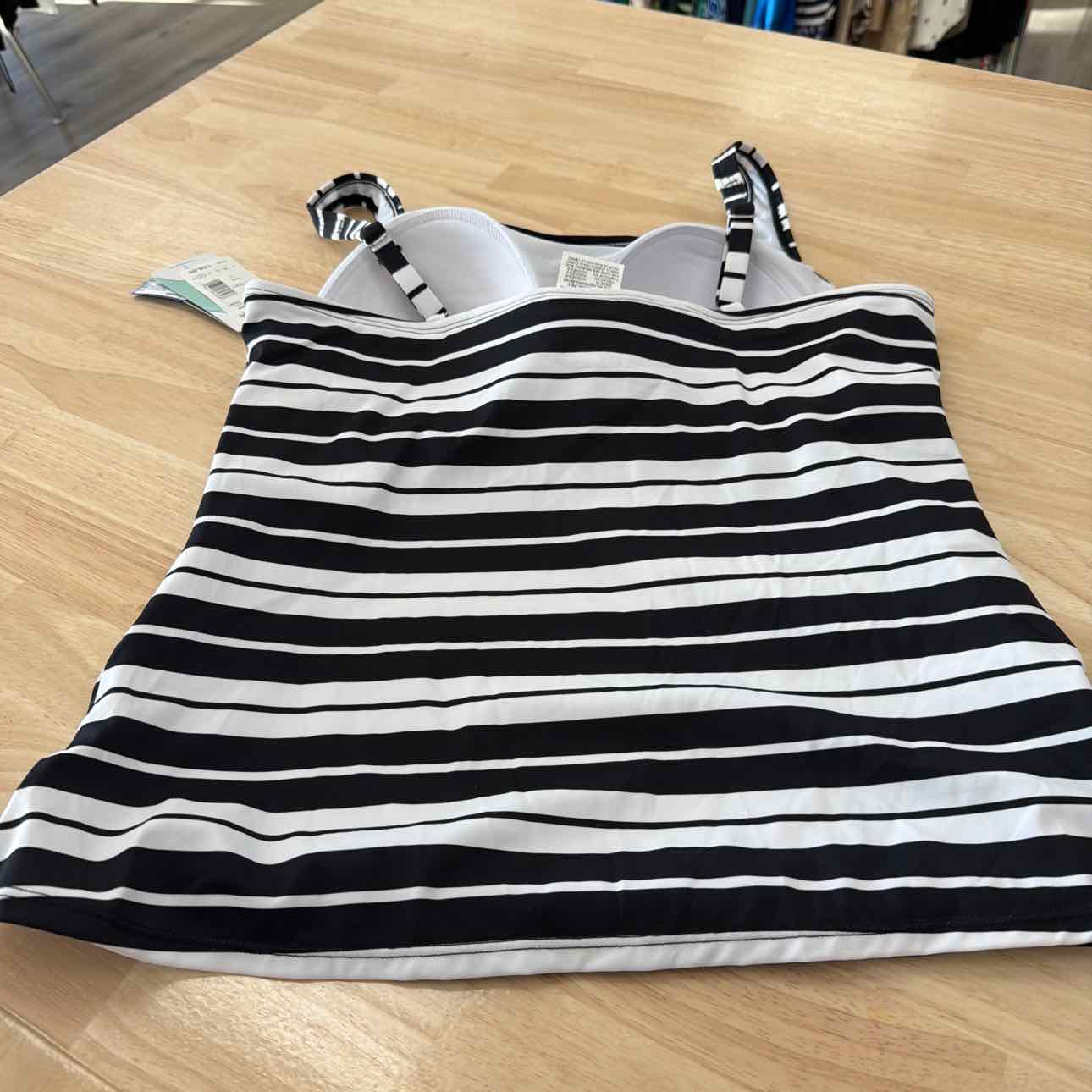 Swim Solutions Women's Striped Tankini Top