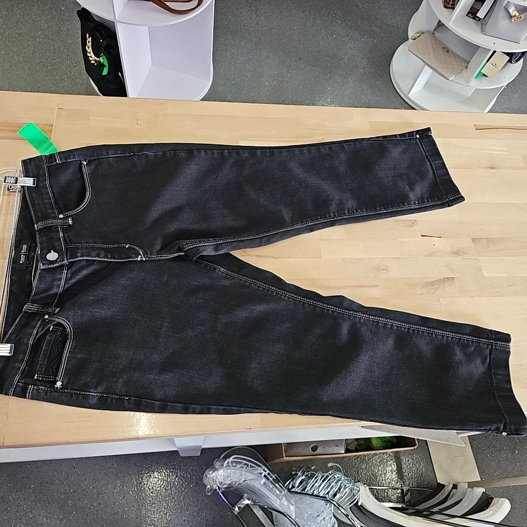 White House Black Market Size 8 Black Denim Pants