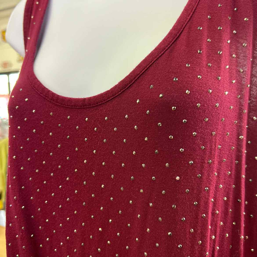Maurices Size XXL Burgundy Preloved Tank