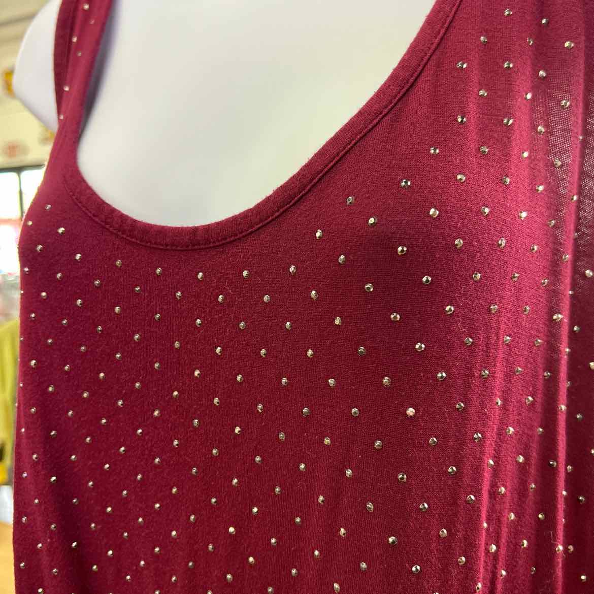 Maurices Size XXL Burgundy Preloved Tank