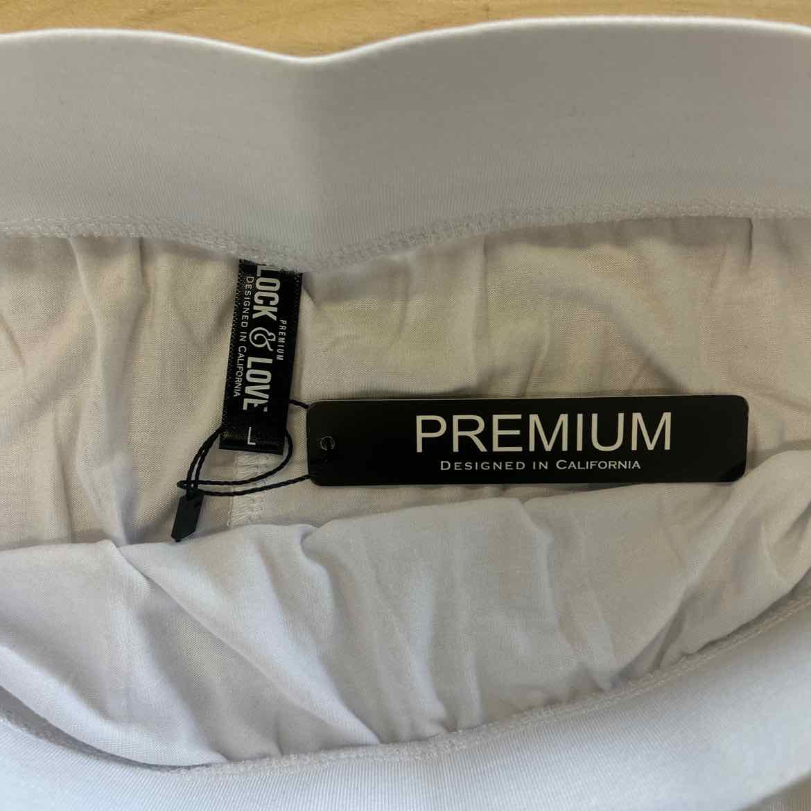 Lock & Love Size L White Preloved Skirt