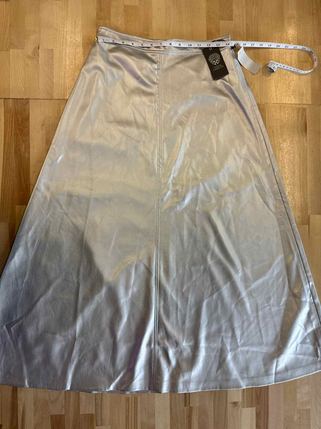 Vince Camuto Women's Faux-Leather Seamed Maxi Skirt