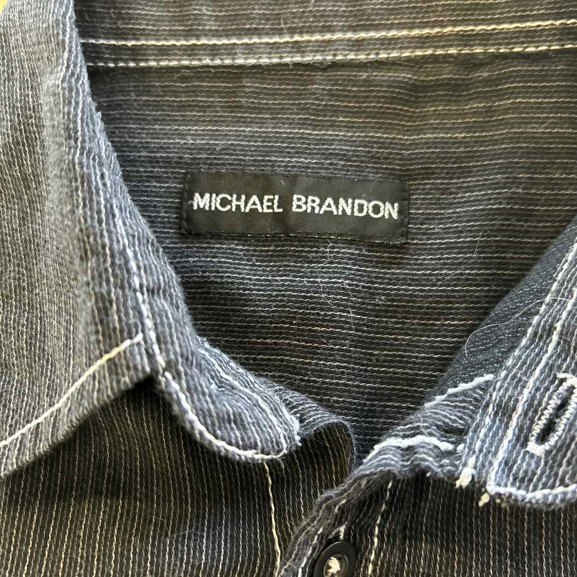 Michael Brandon Size M Gray Long Sleeve