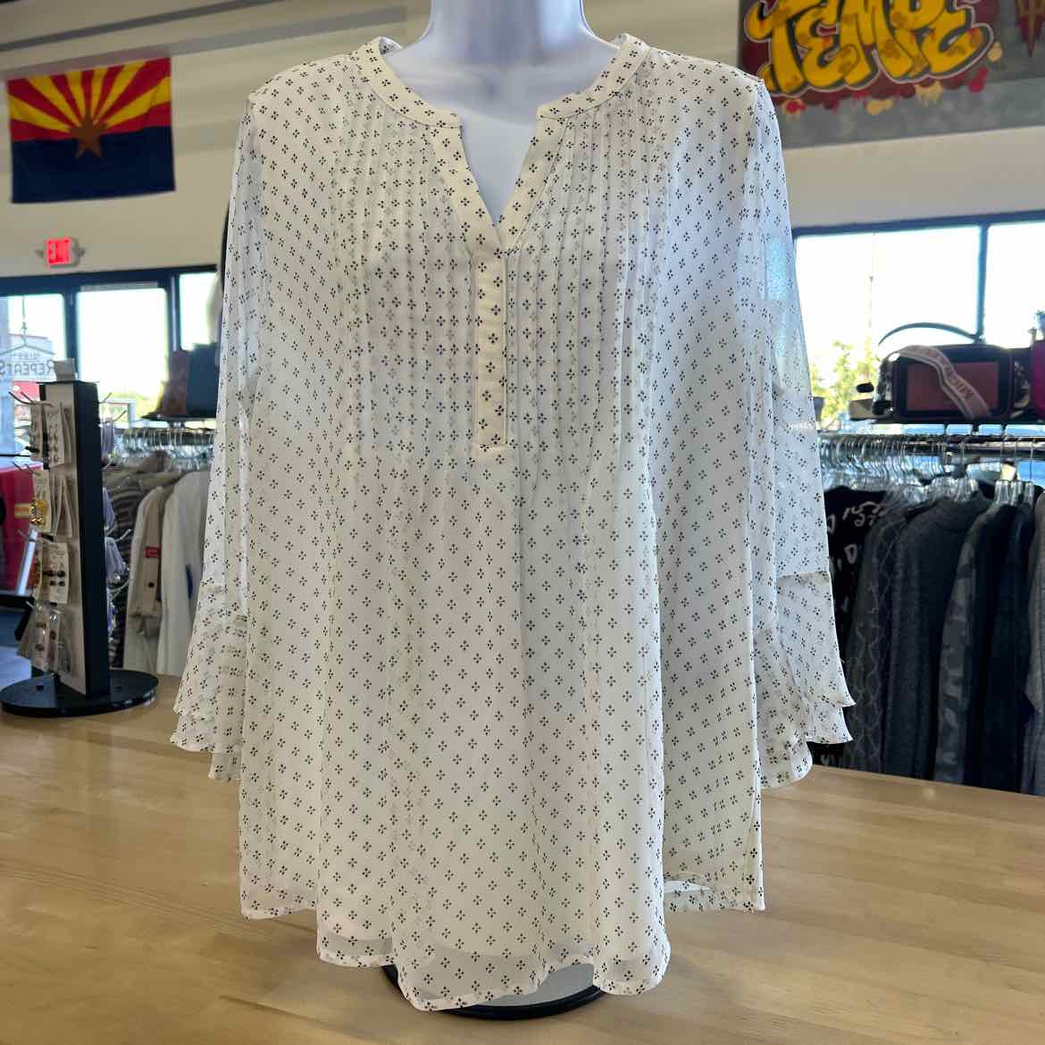 Charter Club Size M White Blouse