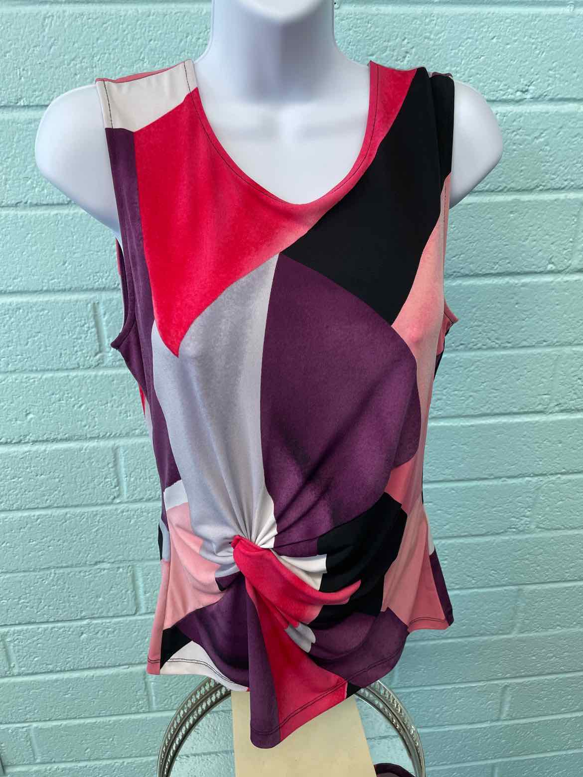 DKNY Size S Purple Print Sleeveless