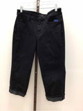 NYDJ Size 8 Black Preloved Capris