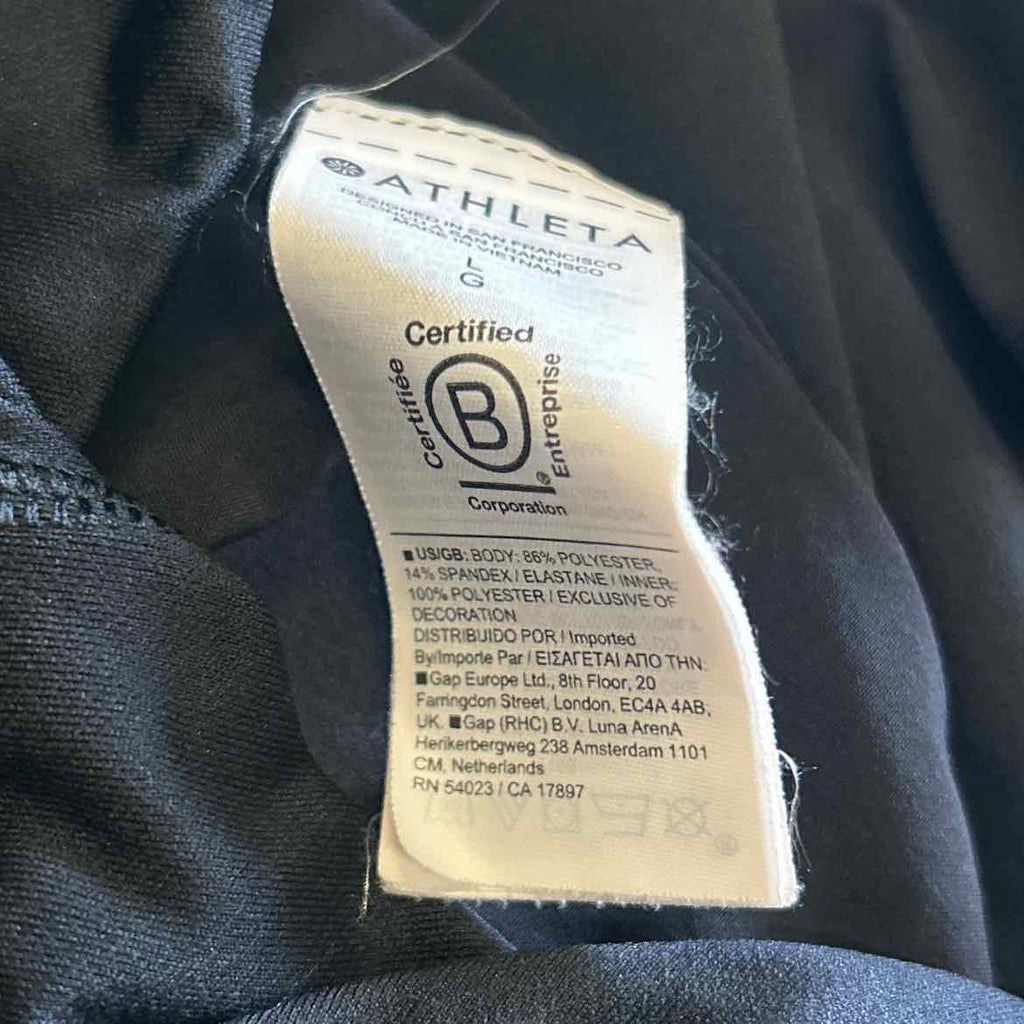 Athleta Size L Black Preloved Athletic Shorts