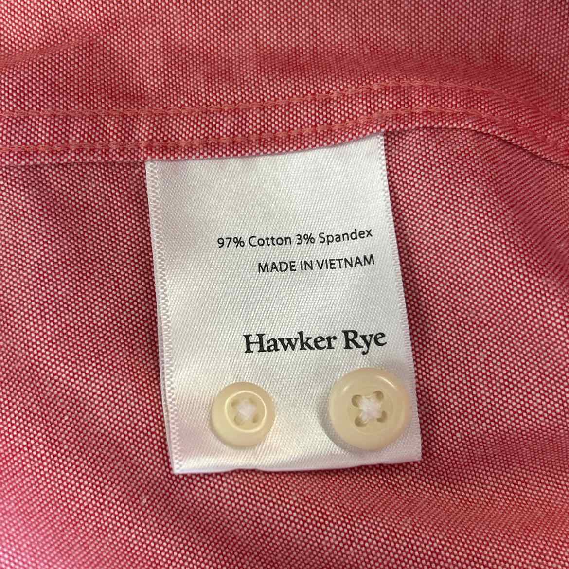 Hawker Rye Size M Pink Preloved Button Down LS
