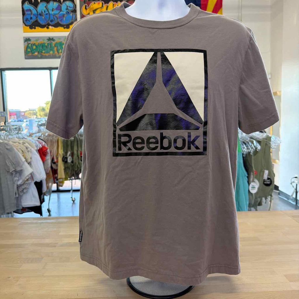 Reebok Size L Gray Preloved MENS T-shirt