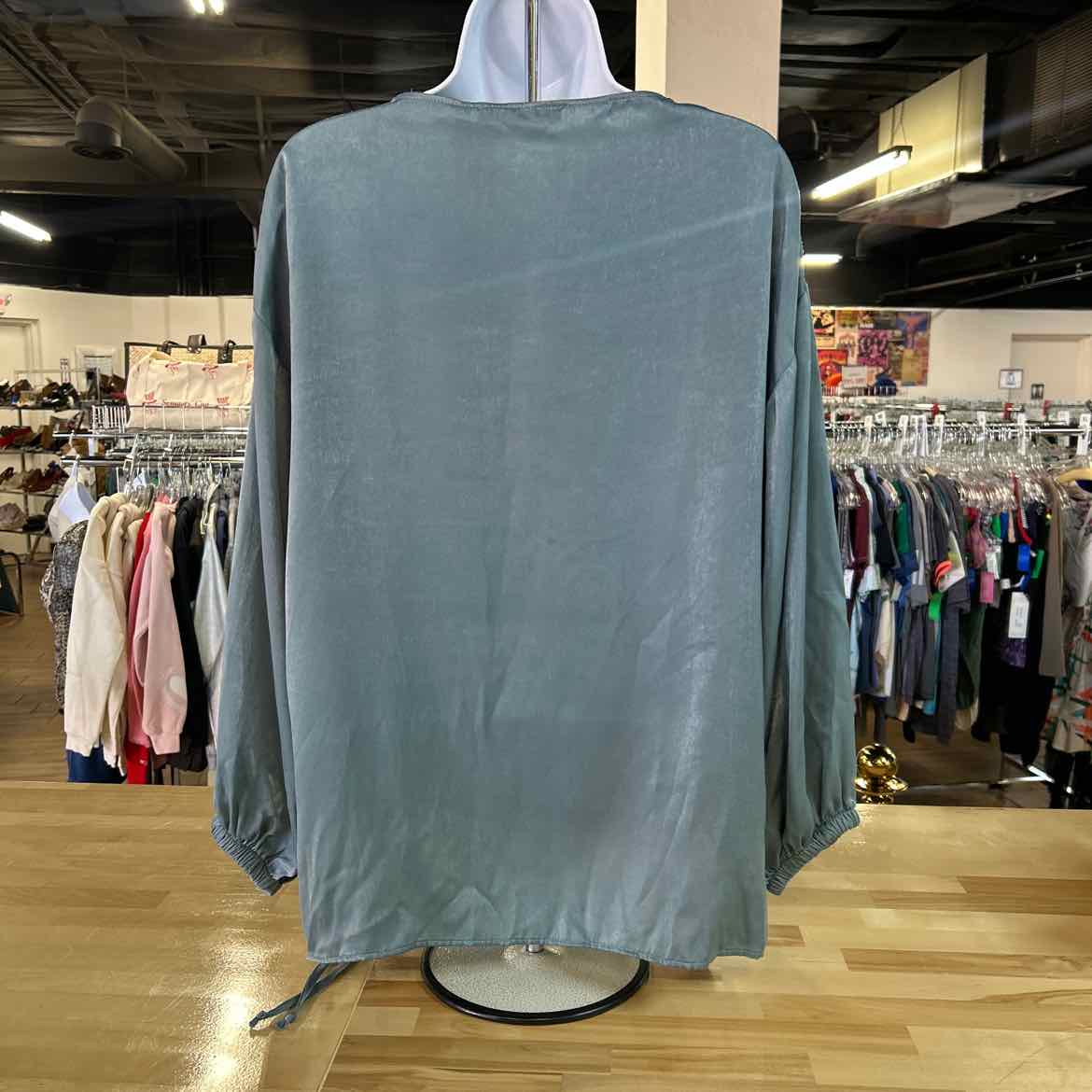 zara Size XS Blue Preloved Blouse LS