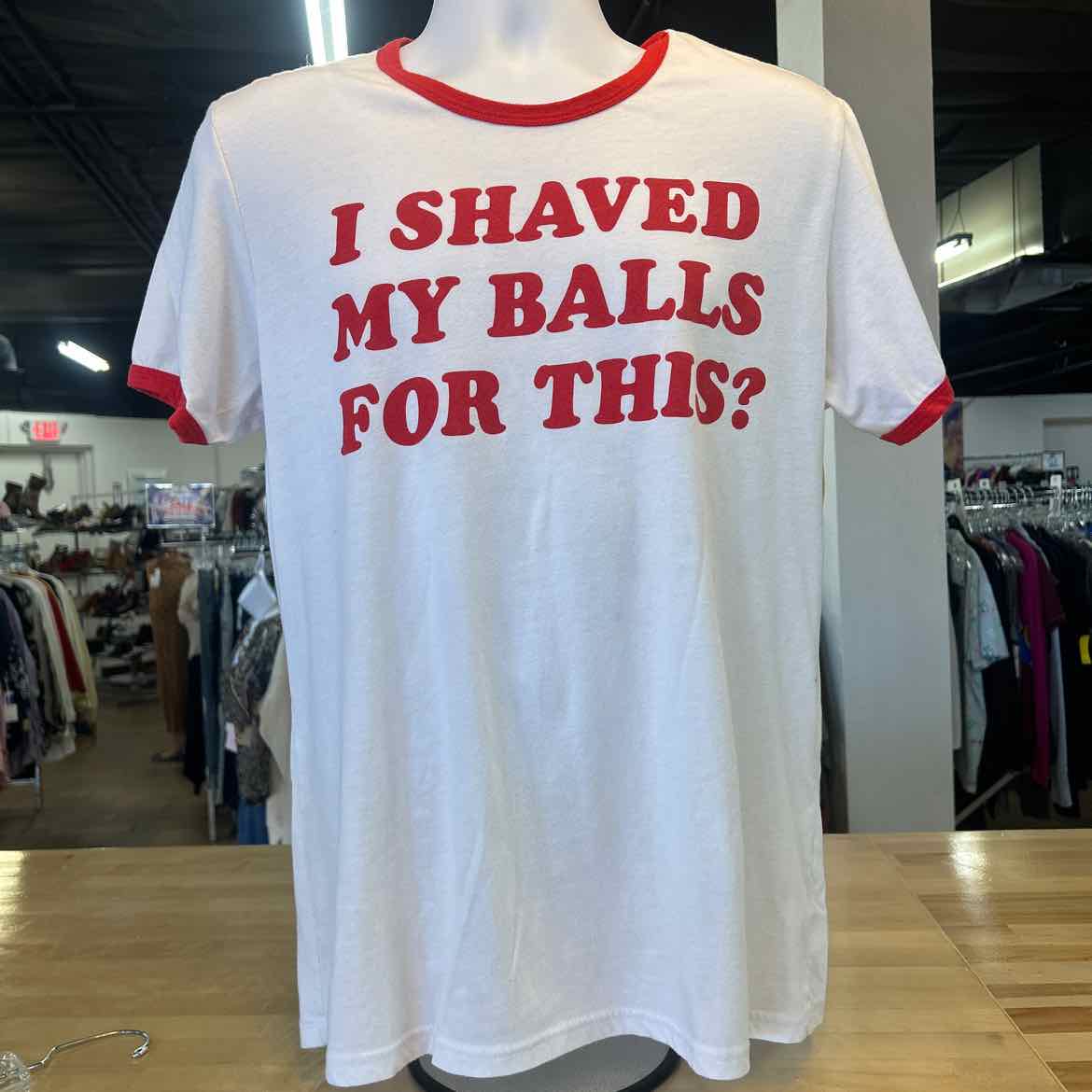 Size L White Preloved MENS T-shirt