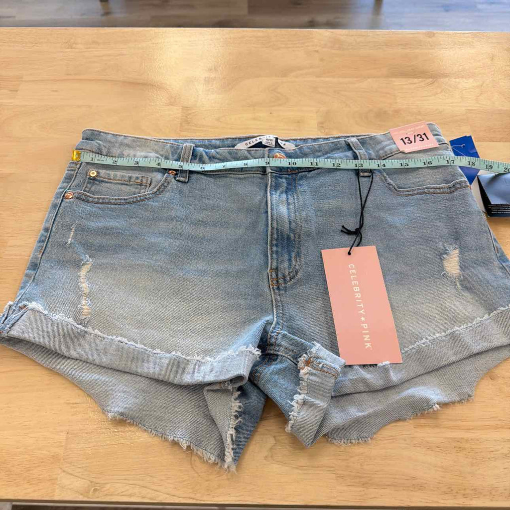 Celebrity pink Women Size 13 Blue New Shorts