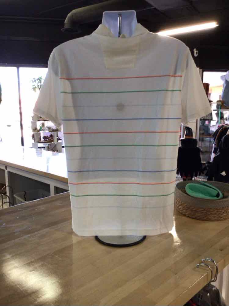 Nautica Size M White Preloved MENS Polo