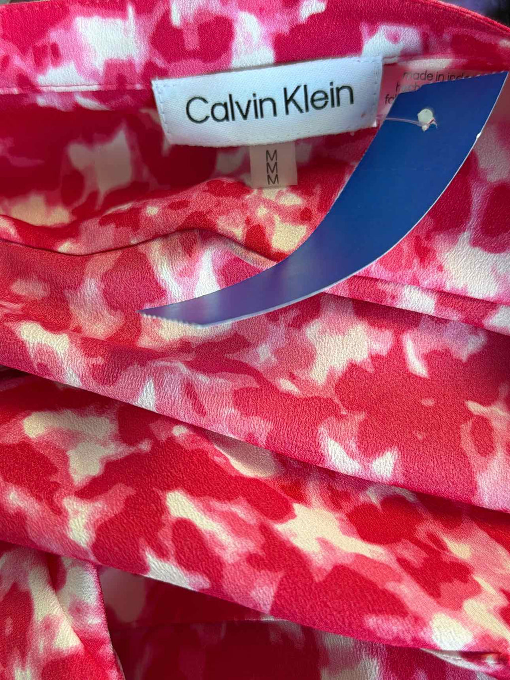 Calvin Klein Size M pink & white Blouse