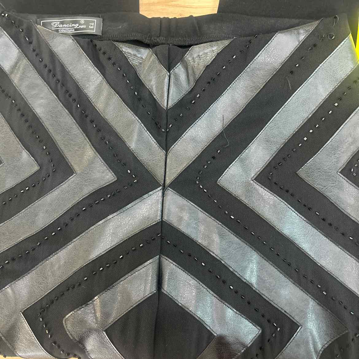 Dancing Couture Size M Black Beaded Preloved Pants