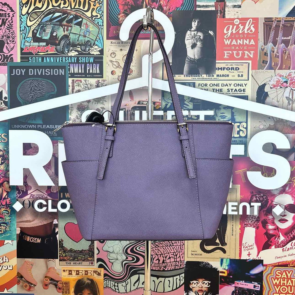 Michael Kors Purple Leather Totes