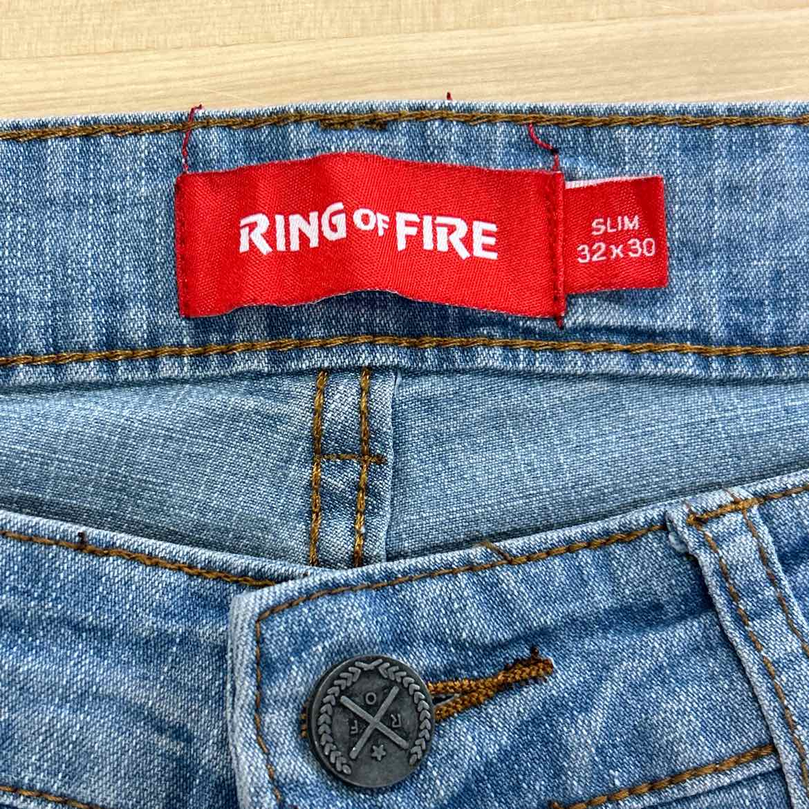 Ring of fire Size 32x30 Blue MENS Jeans