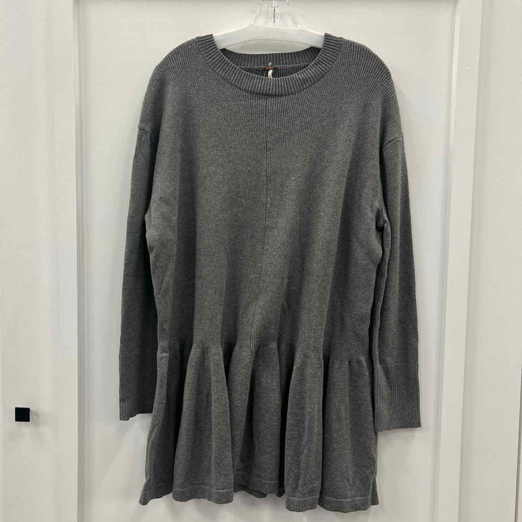 Free People Size M Gray Sweater