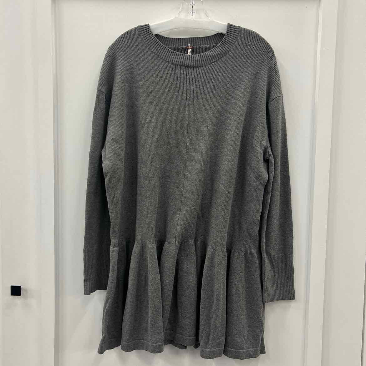Free People Size M Gray New Sweater