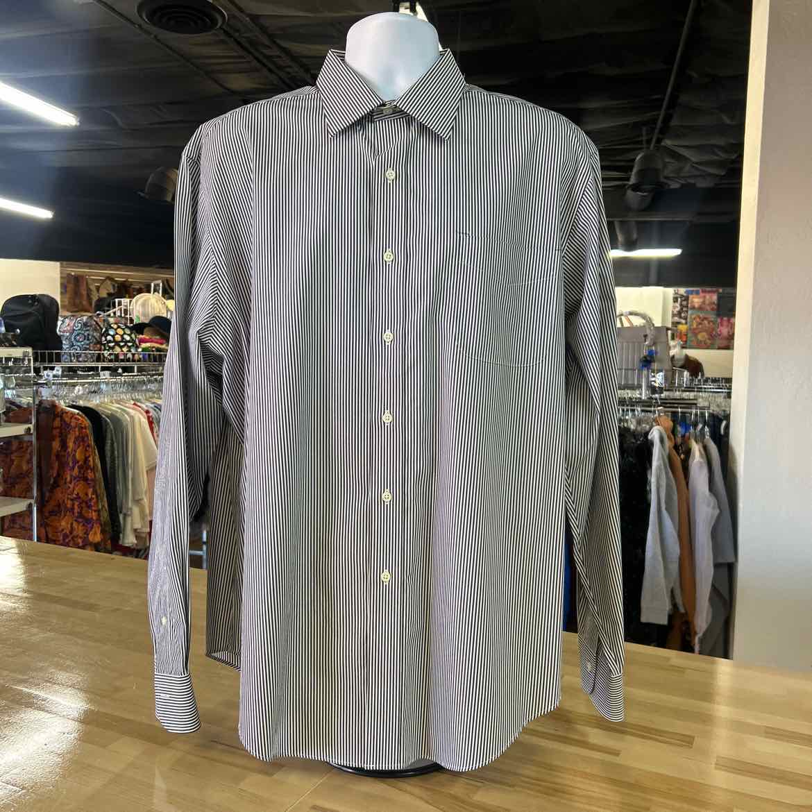 Ralph Lauren Size XL Black White Preloved MENS Button Down Shirt