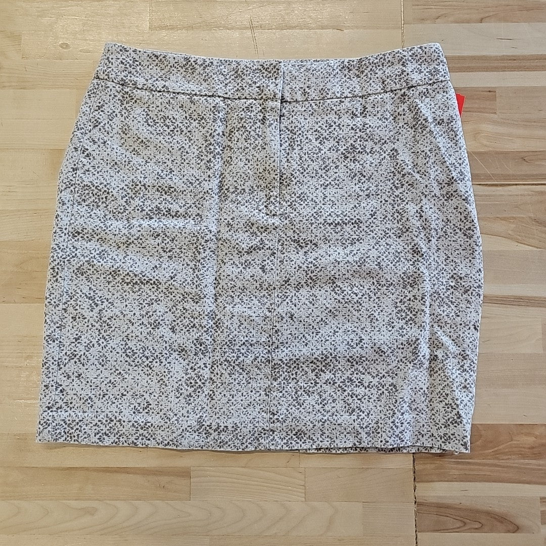 Loft Size 8 Beige Linen Preloved Skirt