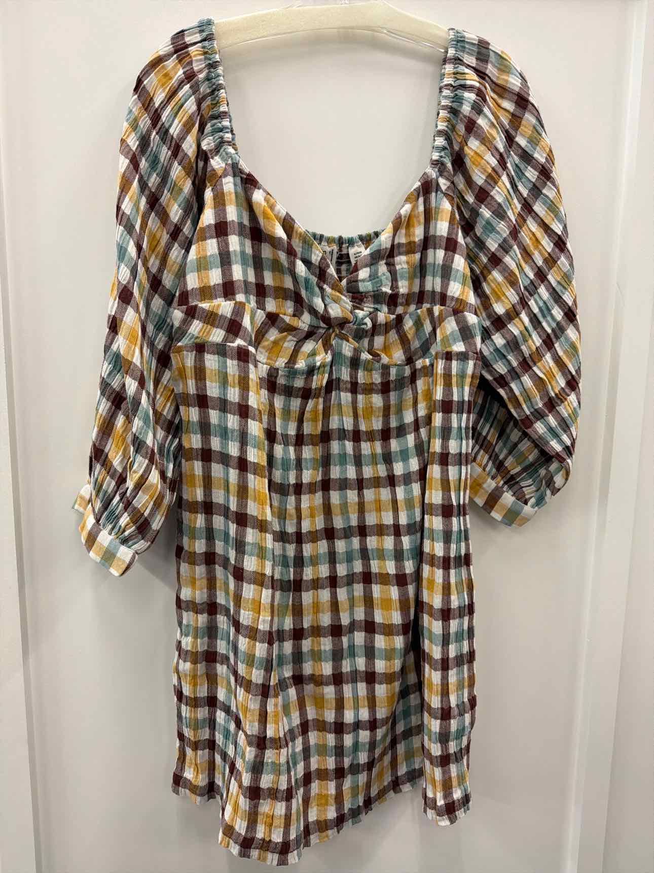 ROXY Moonlight Shores Plaid Dress