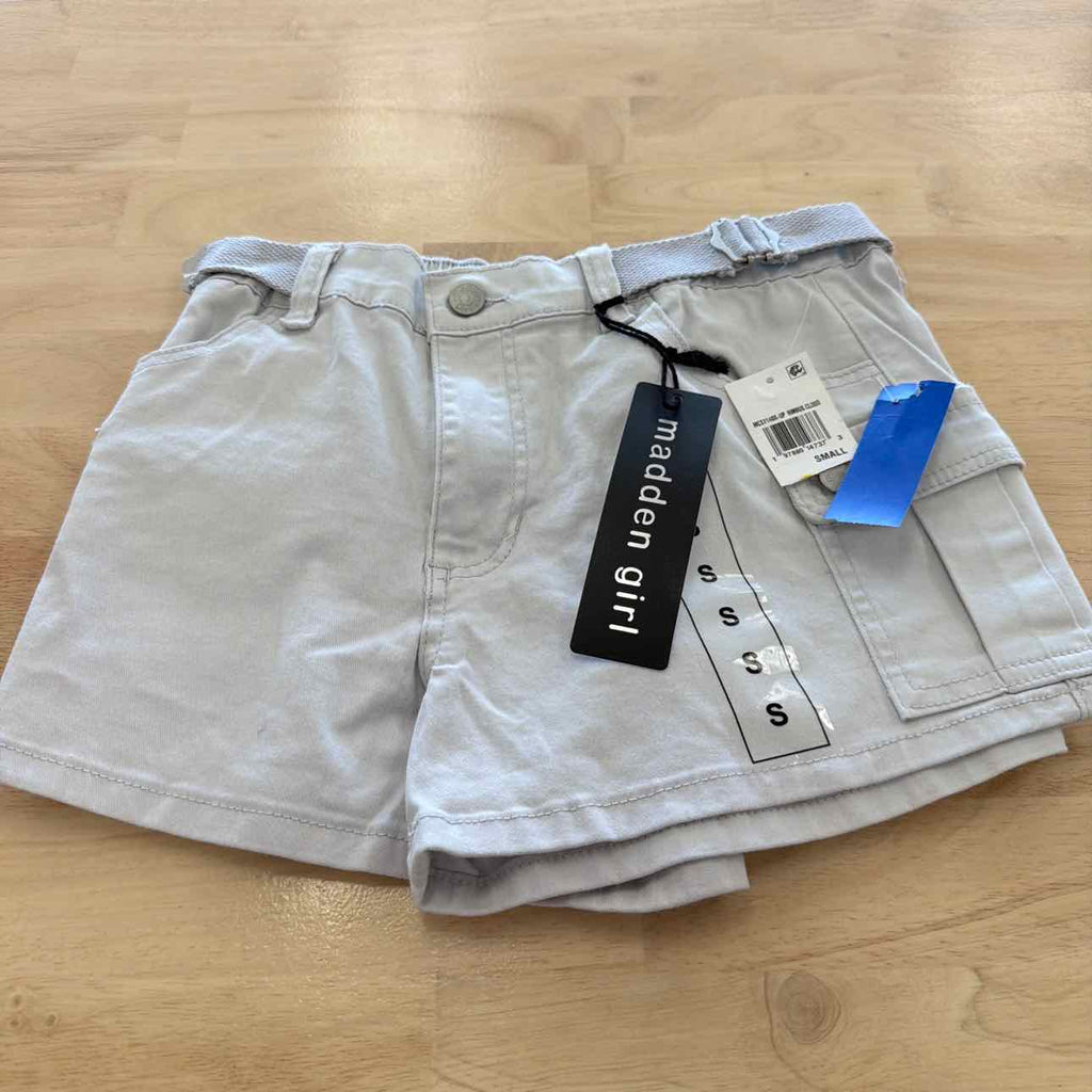 Madden Girl Women Size S  Gray New Shorts High Rise Utility Shorts