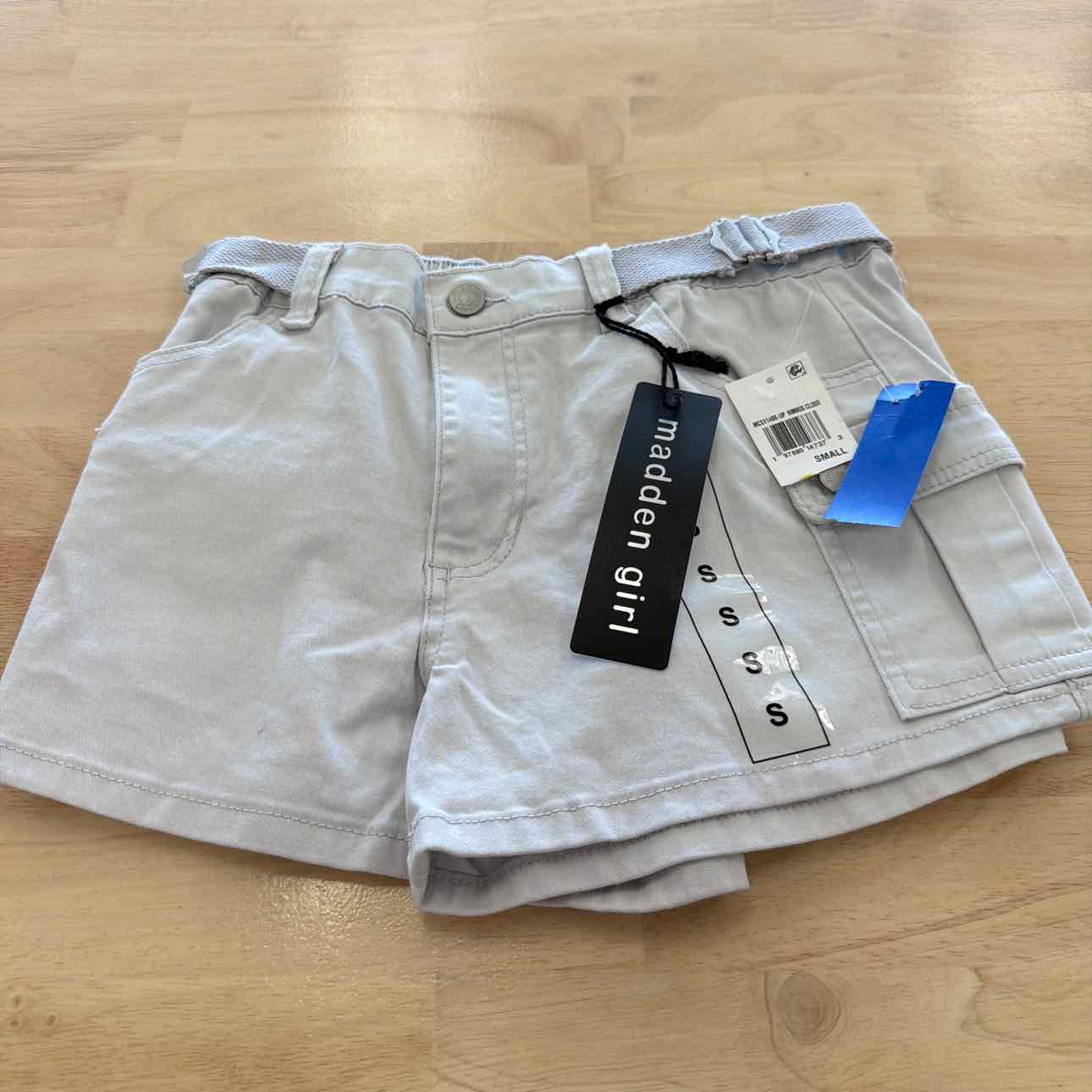 Madden Girl Women Size S  Gray New Shorts High Rise Utility Shorts