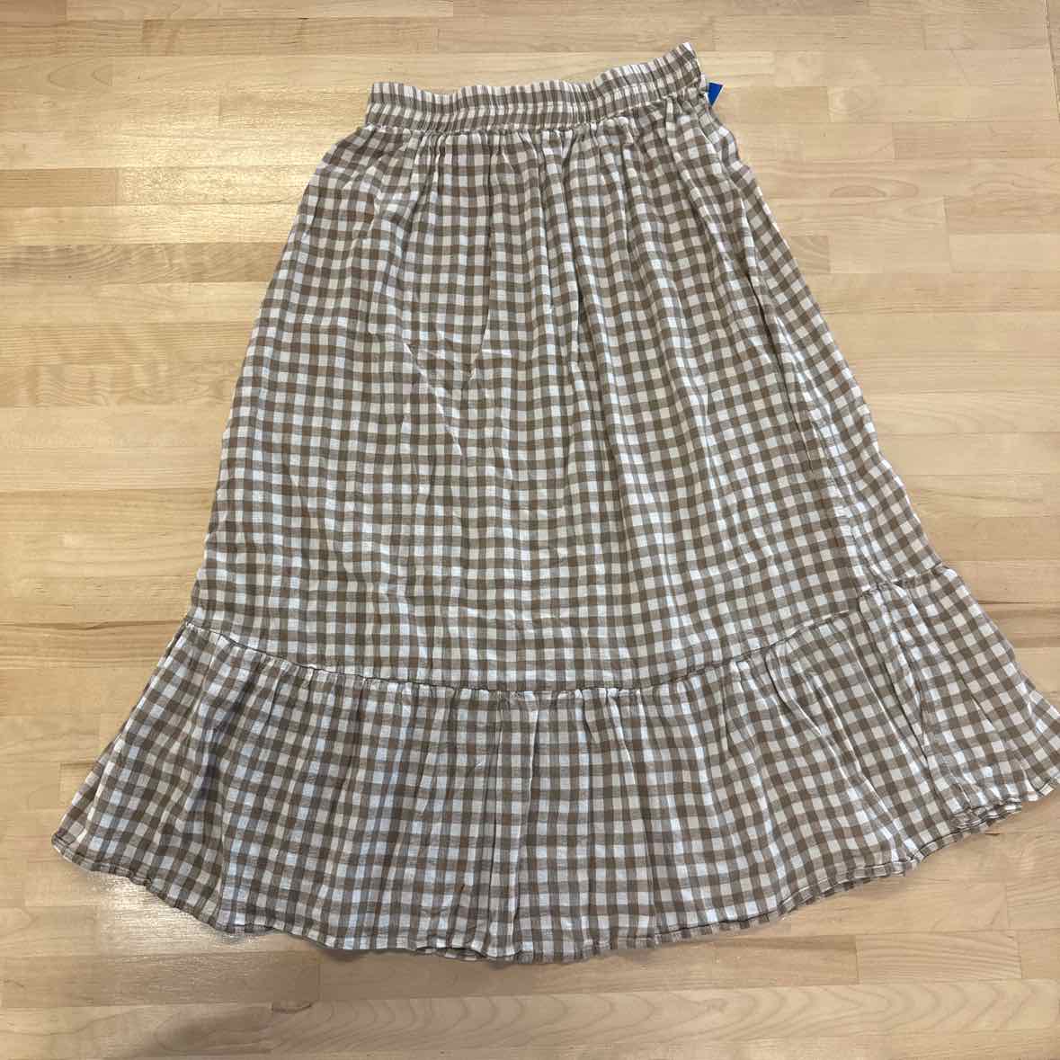 Easel Size S Brown & White Skirt