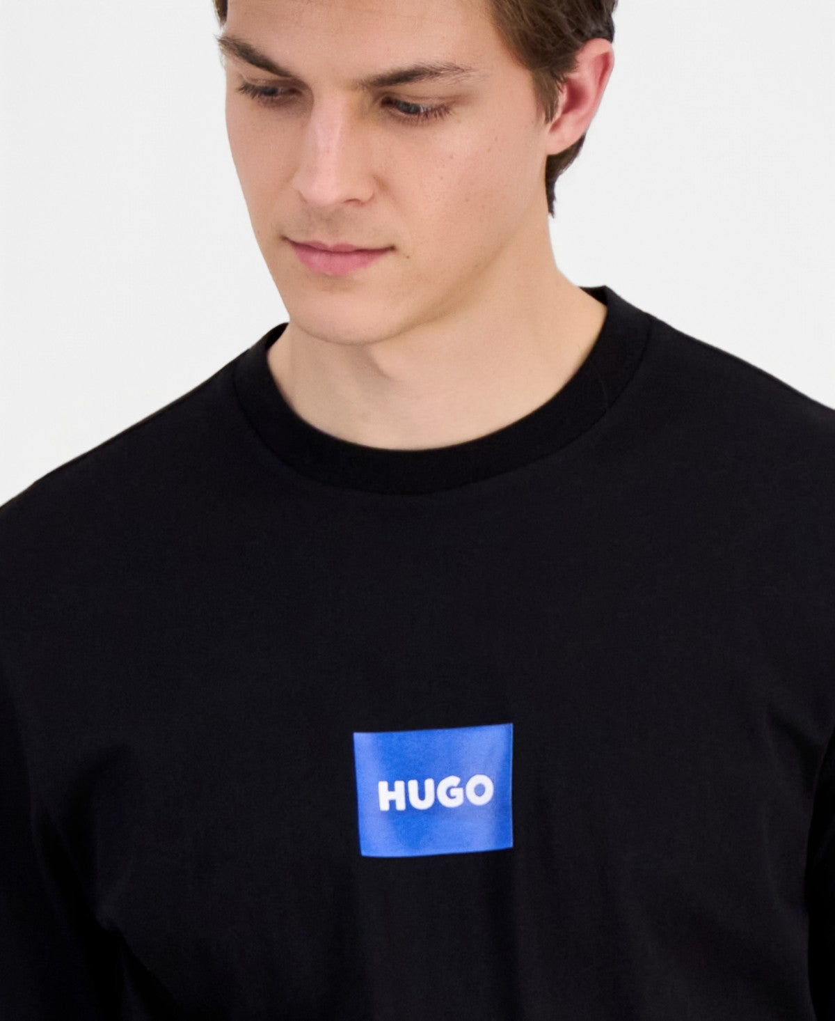 HUGO Size L Nayonix Crewneck T-Shirt - Black