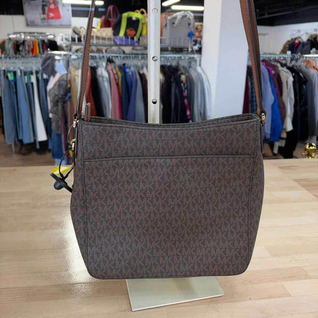 Michael Kors Brown Leather Crossbody