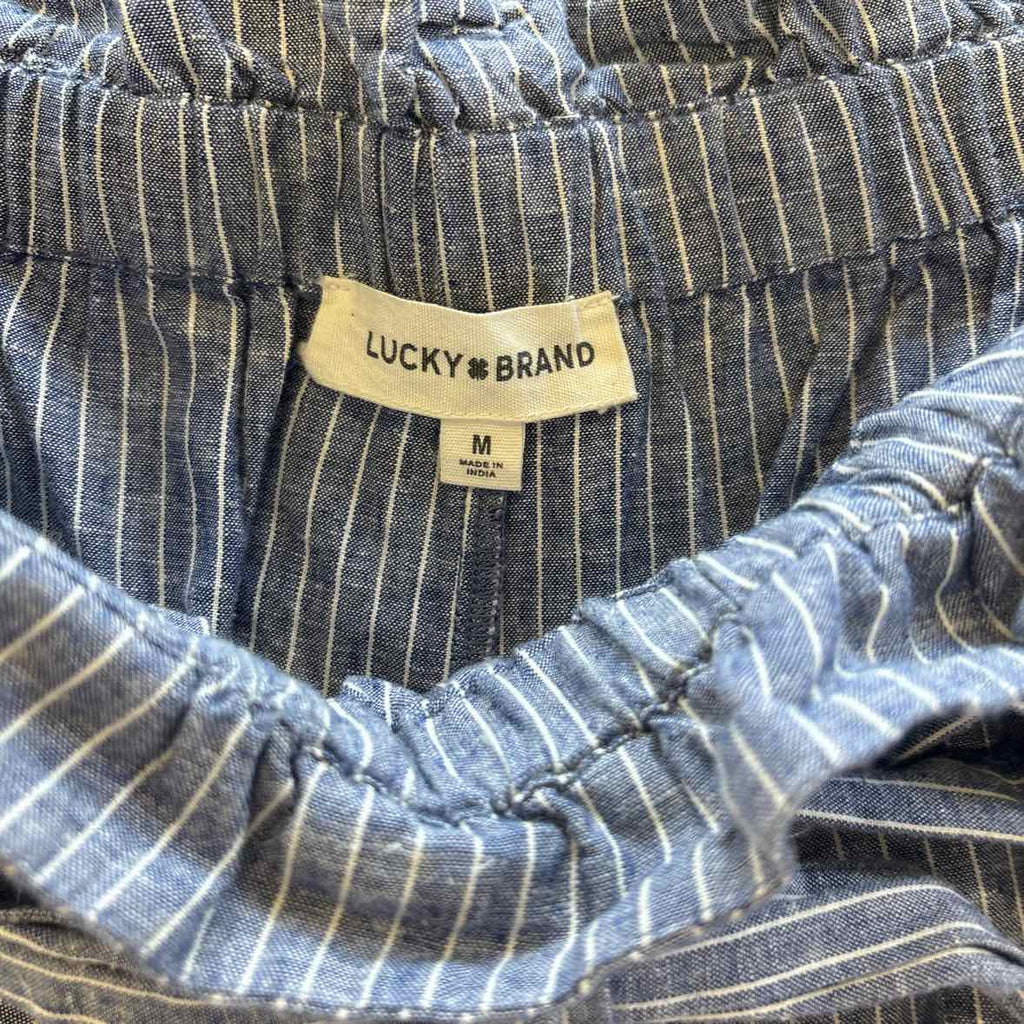 Lucky Brand Size M Blue & White Pants