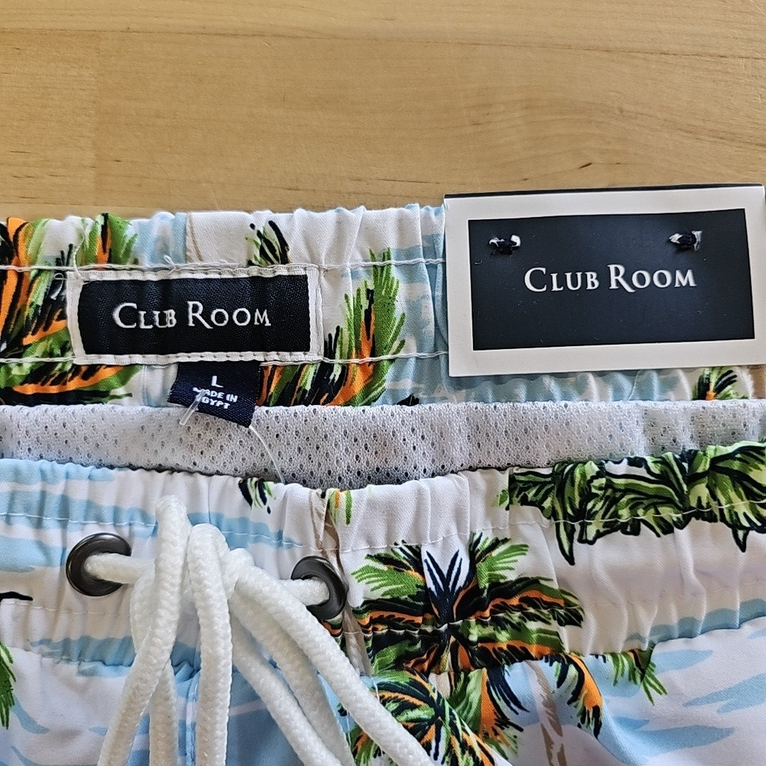Club Room Men's Scenic Beach 7" Swim Shorts