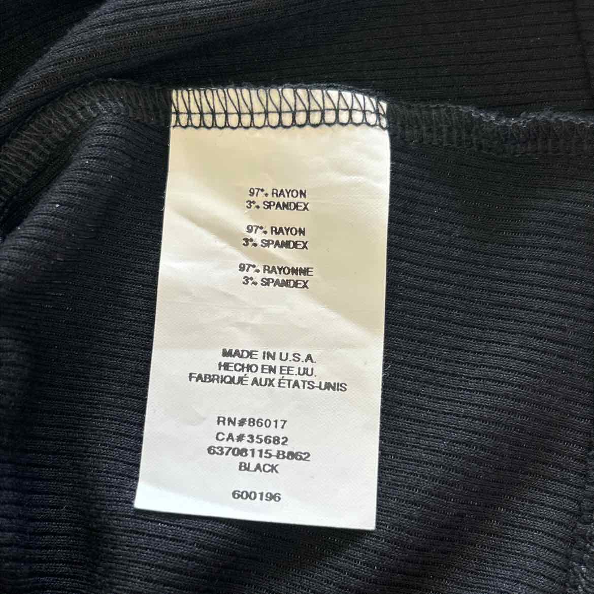 Bebe Size S Black Preloved Blouse SS
