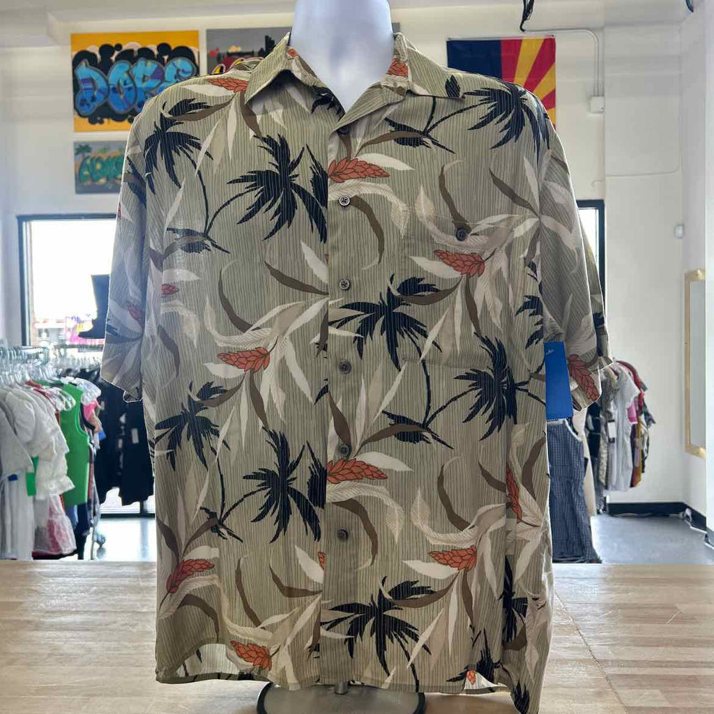 Munsing Size M Green Preloved MENS Button Down Shirt