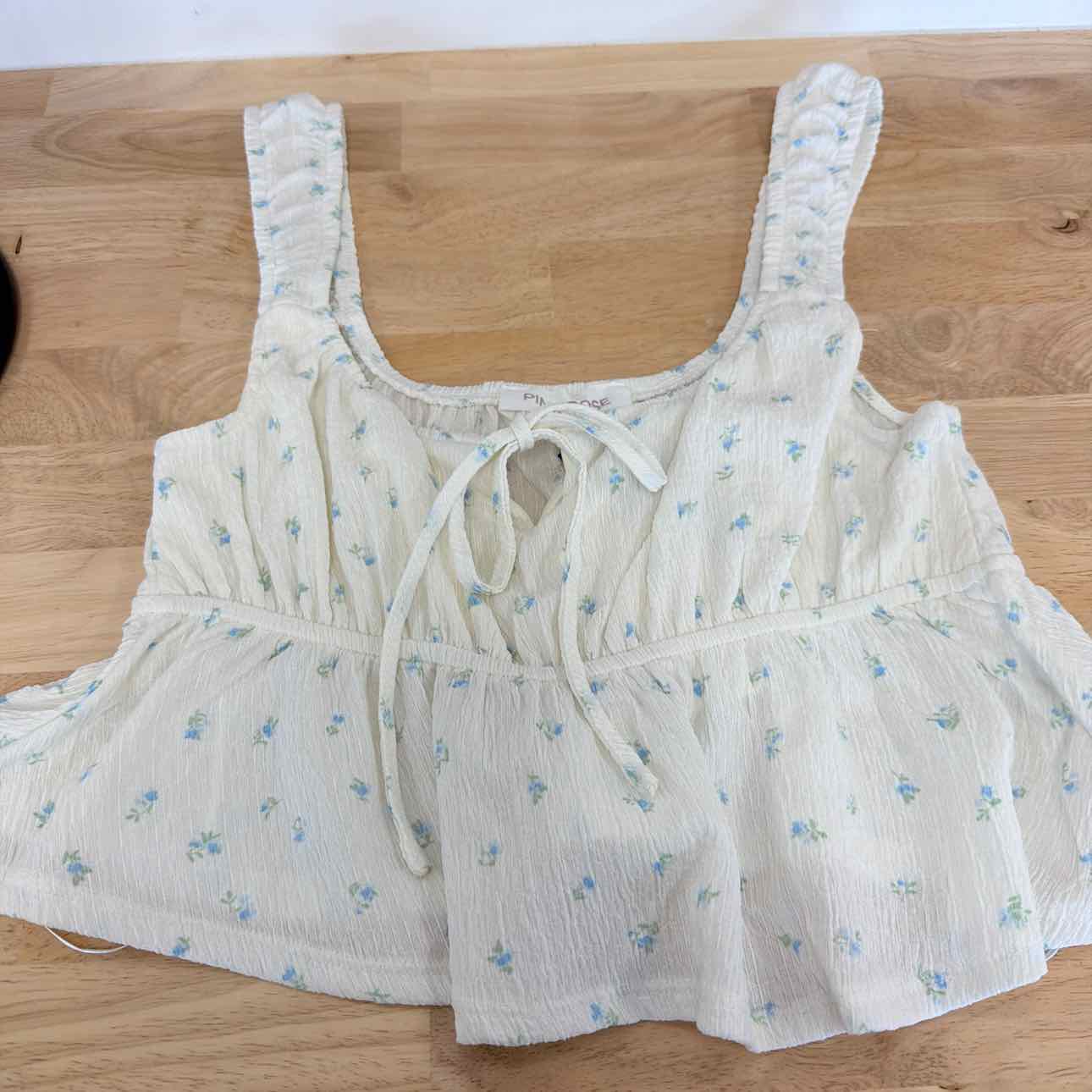 pink rose Size S White Blue New Tank