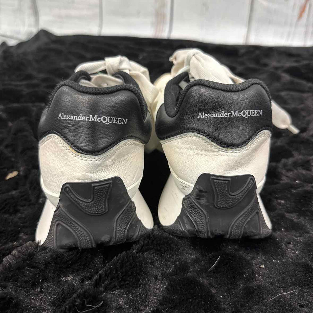 Alexander McQueen Shoe Size 37 Black White Sneakers