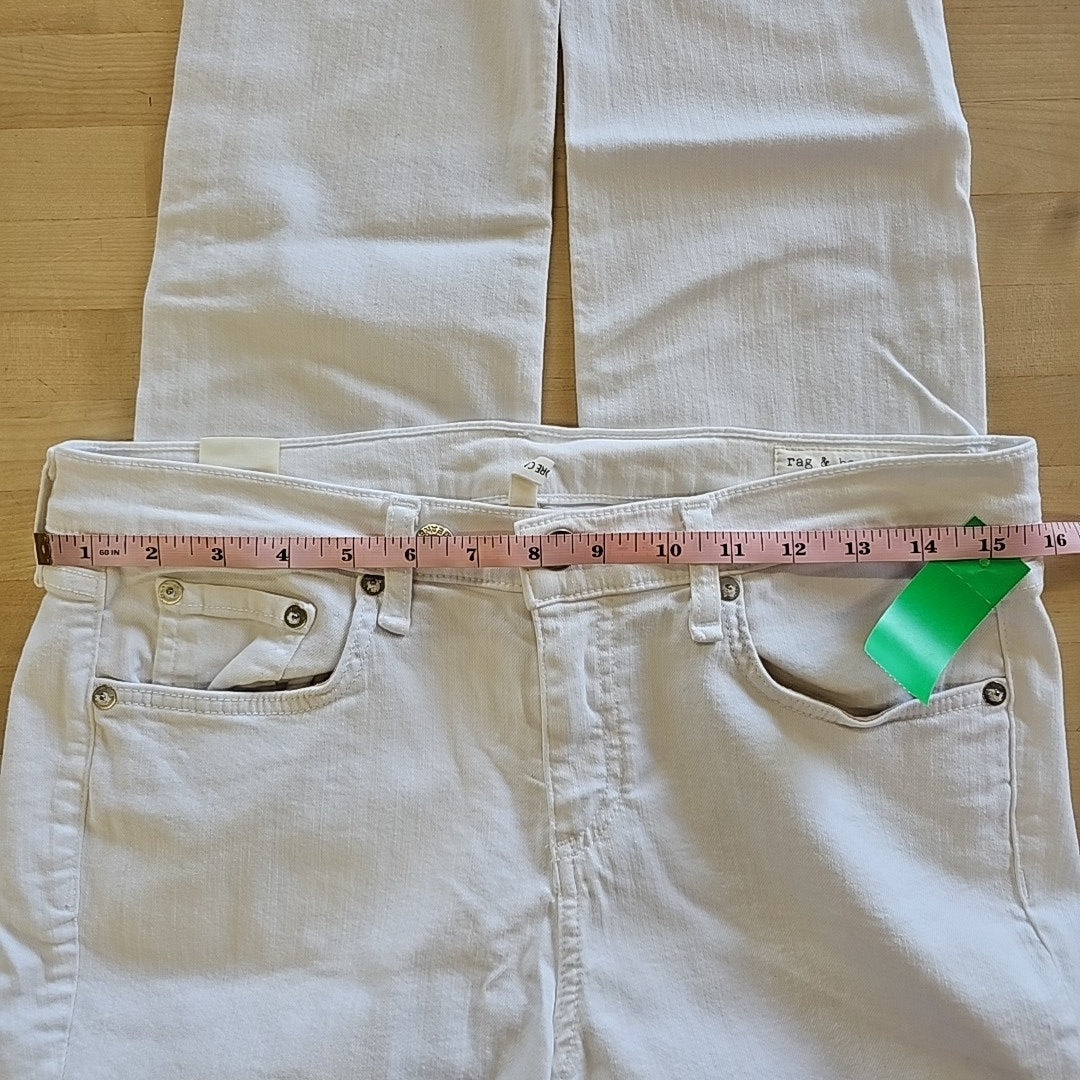 Rag & Bone Size 29 White Preloved Pants