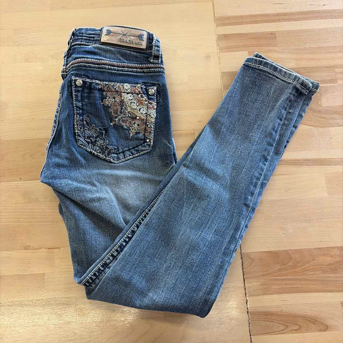 Grace in LA Size 26 Blue Denim Preloved Jeans