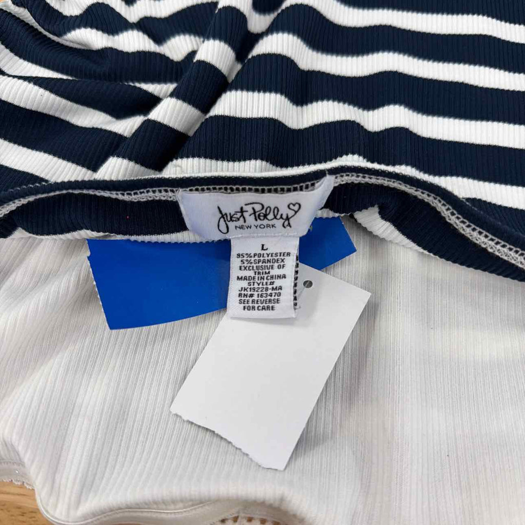 Just Polly Size L Printed Tube Top