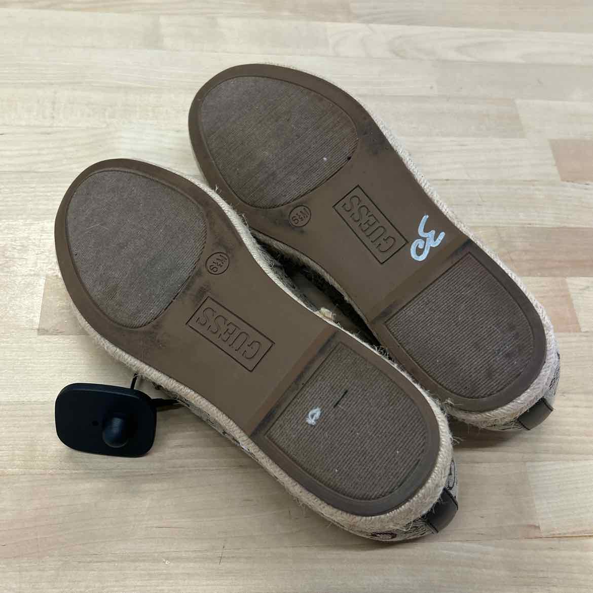 Guess Size 6.5 Brown Used Flats