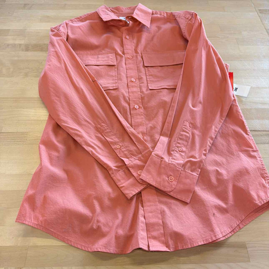Mode of One Men's Long-Sleeve Button-Front Utility Shirt - Sunbaked Clay