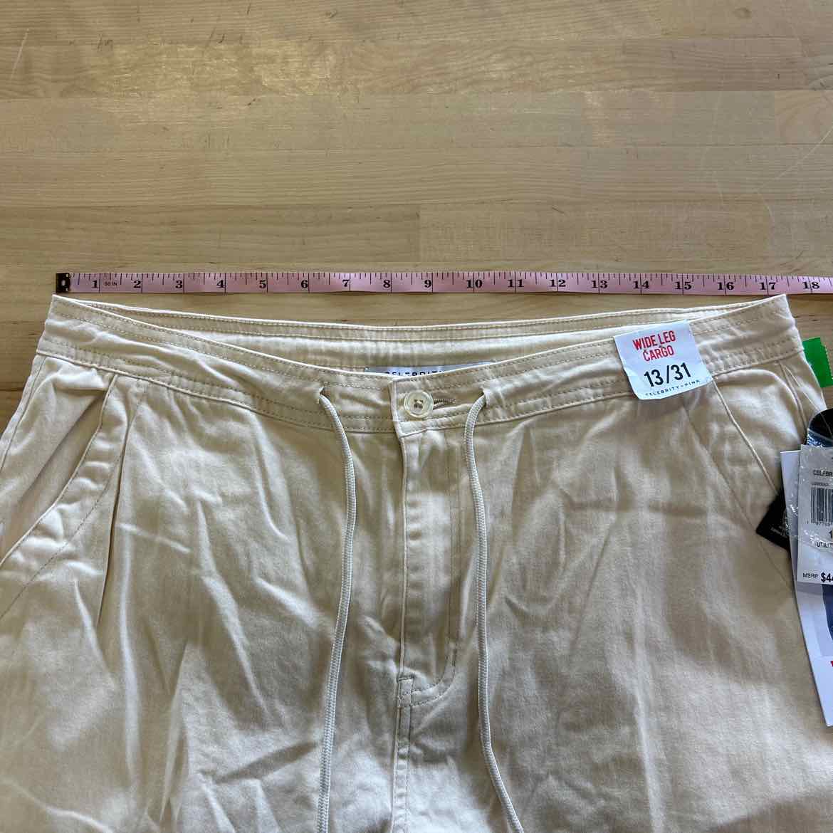 Celebrity Pink Juniors' Relaxed Cargo Pants - Sand