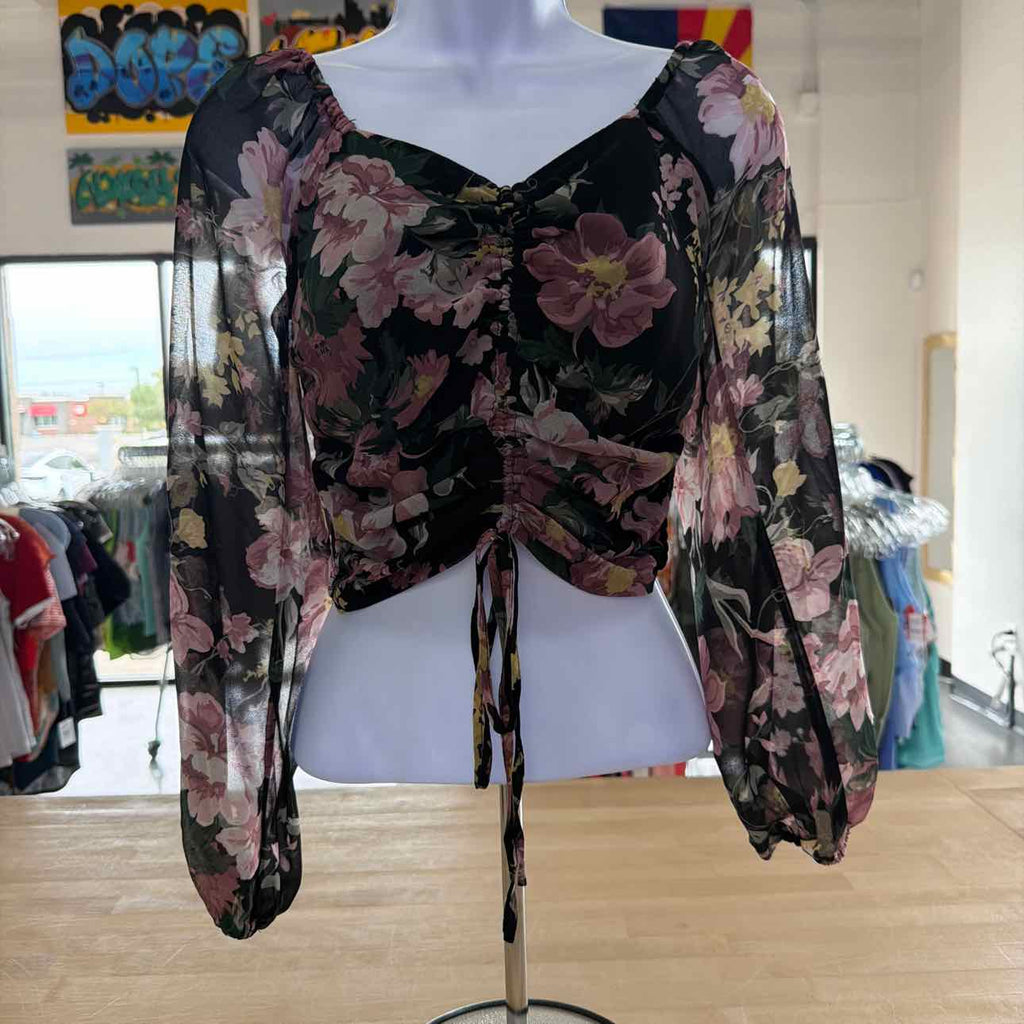 Ricki's Size XS Black Preloved Blouse LS