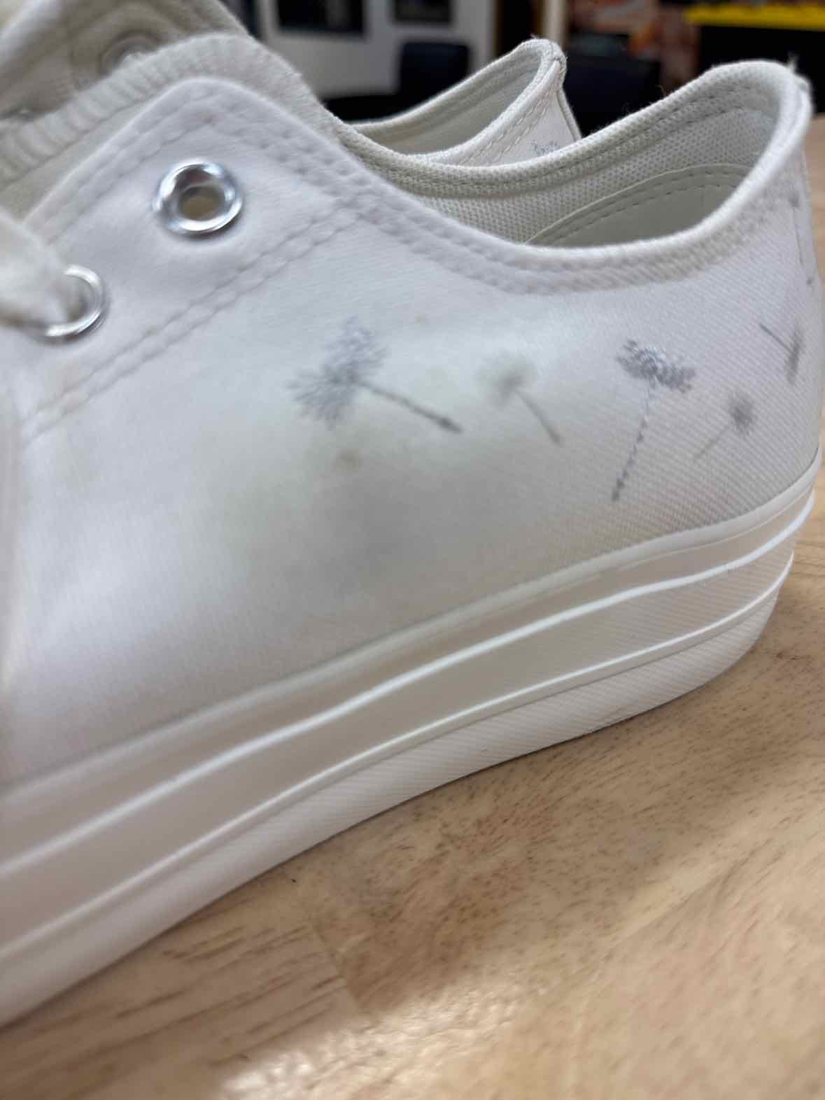 Converse Size 11 Off White Preloved Platform Sneakers