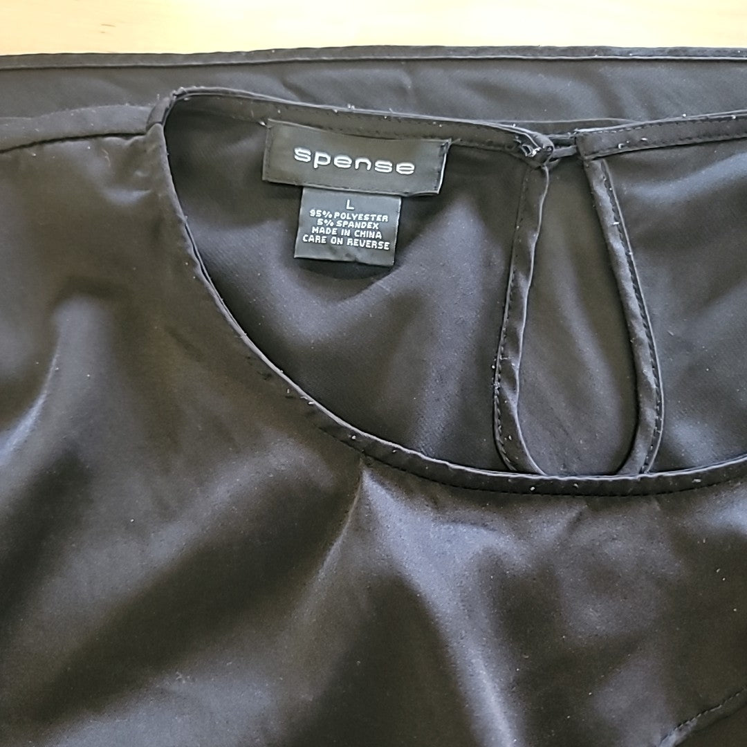 Spense Size L Black Sleeveless