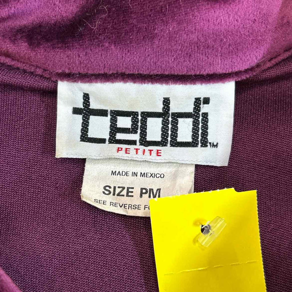 Teddi Size PM Purple Velvet Preloved Sweater